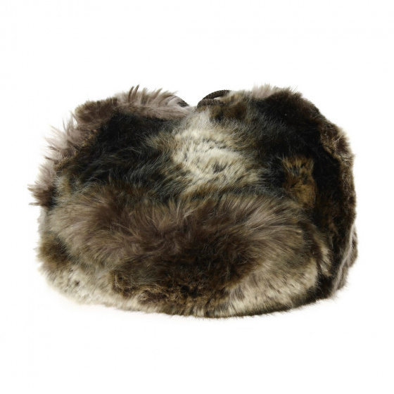 Michel Tawny Acrylic Faux Fur Hat - Traclet