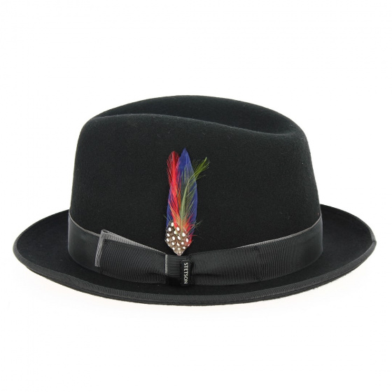 Sandata Player Hat Black Wool Felt - Stetson
