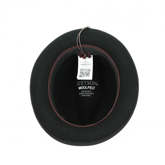 Sandata Player Hat Black Wool Felt - Stetson