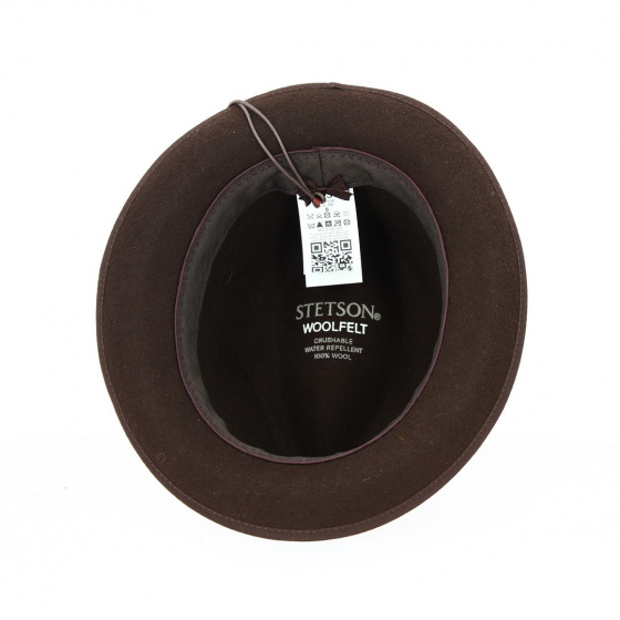 Chapeau Player Sandata Feutre Laine Marron - Stetson