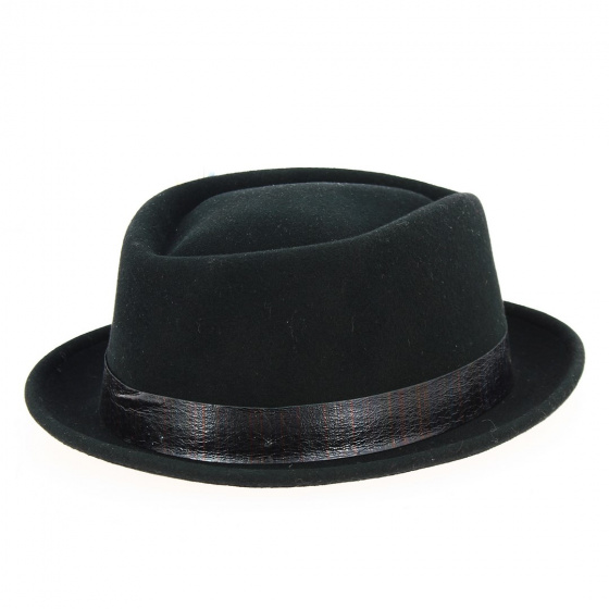 Chapeau Porkpie Diamond Vitafelt Noir - Stetson Chapeau Porkpie Diamond Vitafelt Noir - Stetson