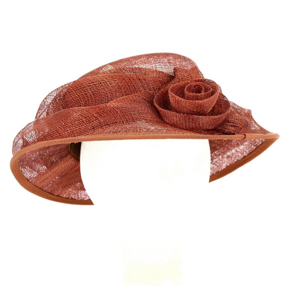 Chapeau de Cérémonie Aliska Fleur Paille - Traclet Chapeau de Cérémonie Aliska Fleur Paille - Traclet
