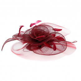 Chaploir Ceremonial Hat Straw & Sisal Bordeaux - Traclet
