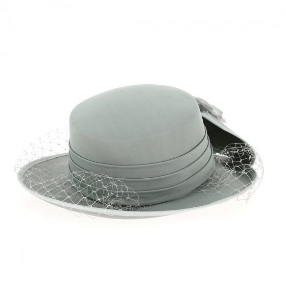 Chapeau de Cérémonie Somers Gris Clair - Traclet Chapeau de Cérémonie Somers Gris Clair - Traclet