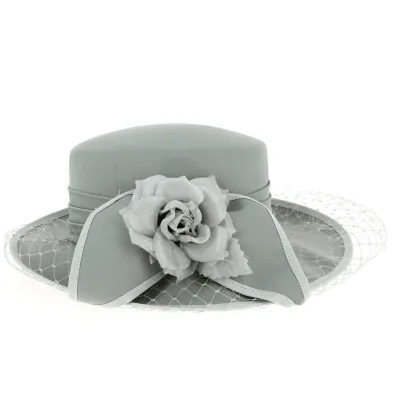 Light Grey Somers Ceremonial Hat - Traclet Reference: 13072 | Traclet Hatmakers