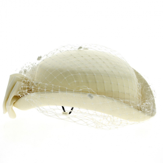 Jahia Ecru Ceremonial Hat - Traclet