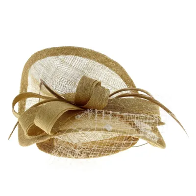 Chapeau de Cérémonie Paille & Sisal Beige - Traclet Reference : 13078 | Chapellerie Traclet