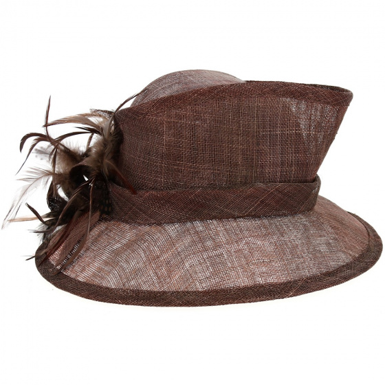 Brown Straw Ferrancia Ceremony Hat - Fléchet
