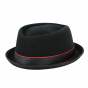 Porkpie Diamond Forza Wool & Cashmere Hat Black - Stetson