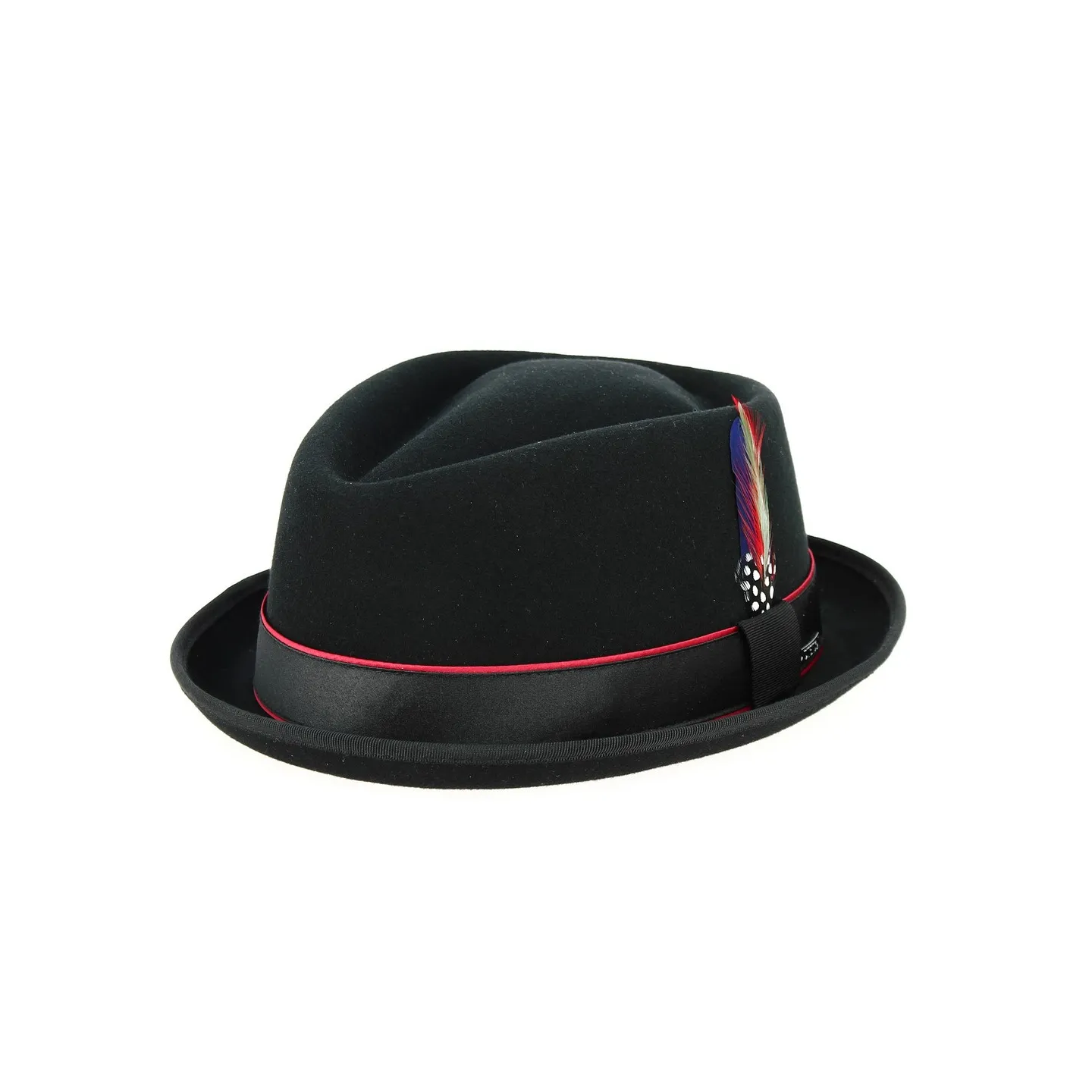 Chapeau Porkpie Diamond Forza Laine & Cachemire Noir - Stetson