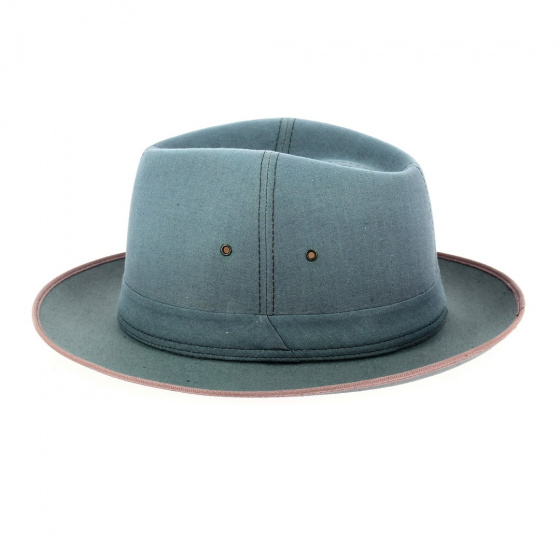 Sylvain Cotton Blue Traveller Hat - Crambes