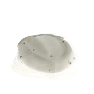 White Lucifer Prestige Evening Hat Reference: 13096 | Traclet Hat Shop