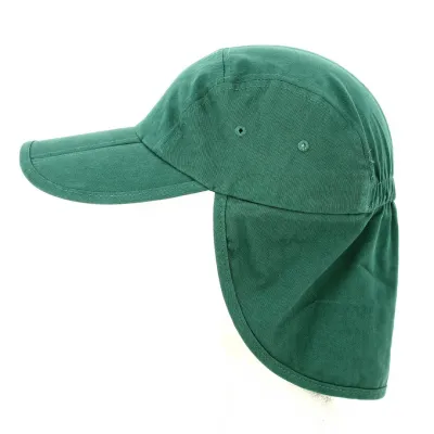 Assouan Saharan Cap Cotton Bottle Green - Traclet Reference: 13110 | Chapellerie Traclet