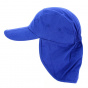 Royal Blue Cotton Saharan Cap - Traclet
