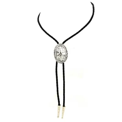 Bolo Tie Motifs Aztèques Argent Reference : 13155 | Chapellerie Traclet