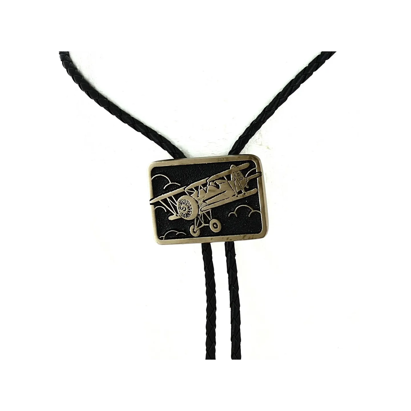 Bolo Tie Avion Doré Reference : 13156 | Chapellerie Traclet