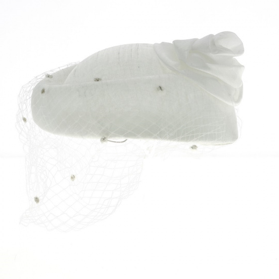 Special Hat for Prestigious Day EDY PARIS White