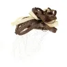 Beige & Brown Ceremony Hair Accessory - Traclet Reference: 13185 | Traclet Hat Shop