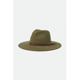 Olive Wool Felt Fedora Field Hat - Brixton