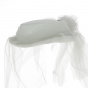 White Veil Mace Ceremony Hat - Traclet