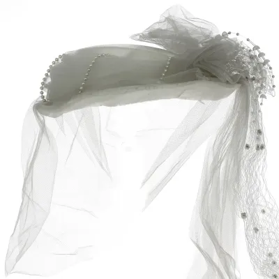 Chapeau de Cérémonie Simoni Voile Blanc - Traclet Reference : 13175 | Chapellerie Traclet