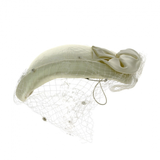 Chapeau de Cérémonie EDY Paradis Blanc ou Ecru Chapeau de Cérémonie EDY Paradis Blanc ou Ecru