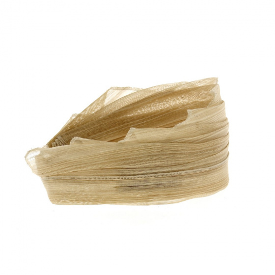 Beige Asymmetrical Ceremony Headband - Traclet