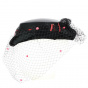 Black Satin & Sequin Ceremony Hat - Traclet