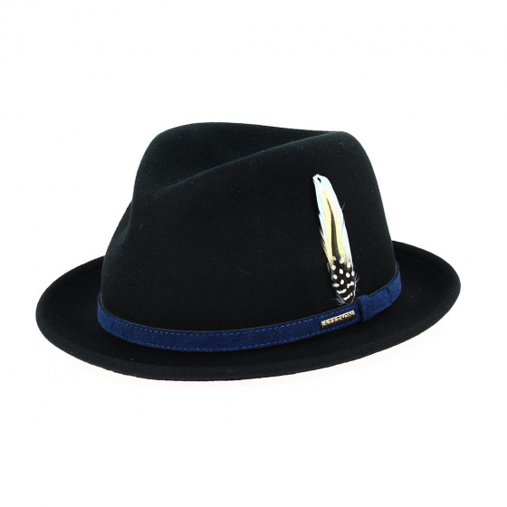 Chapeau Player Trinity Vitafelt Noir - Stetson Chapeau Player Trinity Vitafelt Noir - Stetson