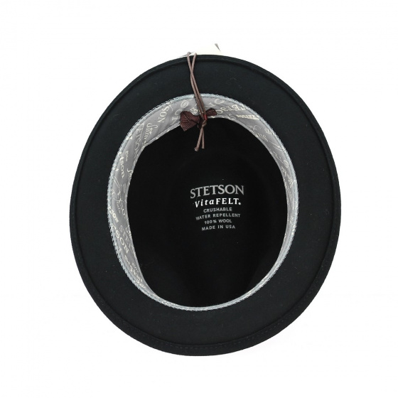 Chapeau Player Trinity Vitafelt Noir - Stetson Chapeau Player Trinity Vitafelt Noir - Stetson