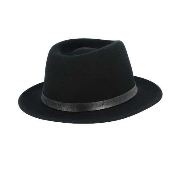 Stetson Lindsey Vitafelt Felt Traveller Hat - Black Stetson Lindsey Vitafelt Felt Traveller Hat - Black