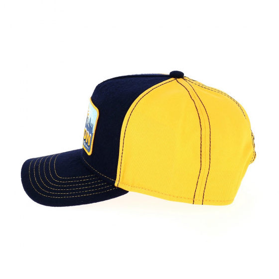 Casquette Trucker Polar Bear Marine & Jaune - Stetson