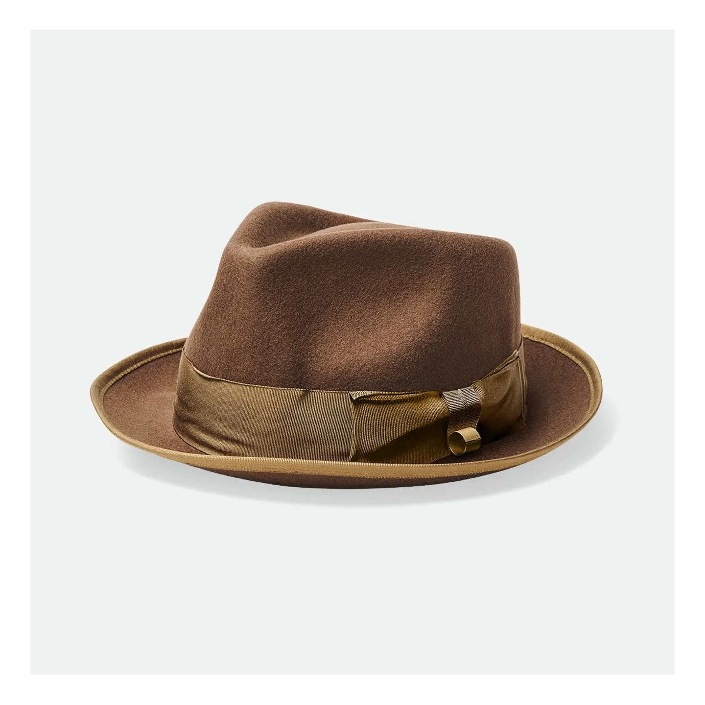Chapeau Fedora Champ Feutre Laine Marron - Brixton