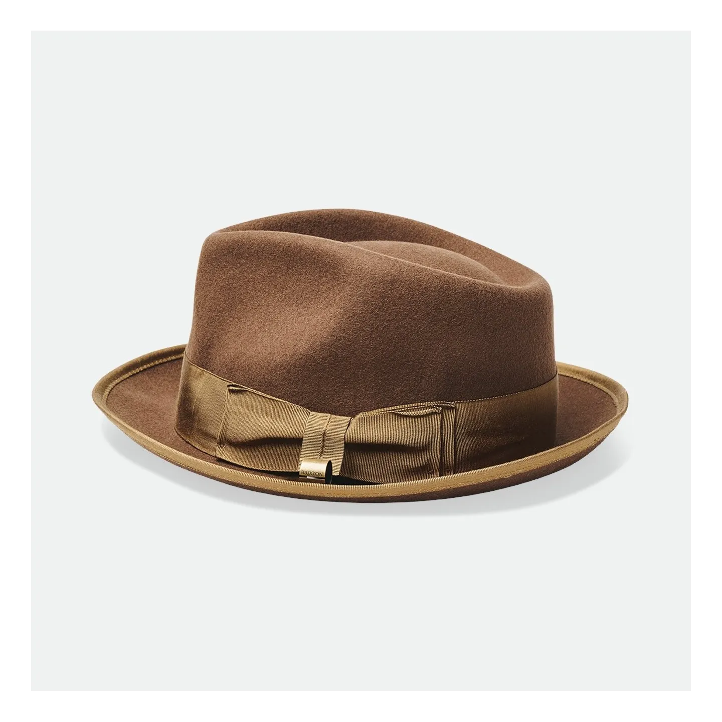 Chapeau Fedora Champ Feutre Laine Marron - Brixton