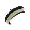 Béret Audrey Twig Stripe Laine Noir & Gris - Brixton Reference : 13257 | Chapellerie Traclet