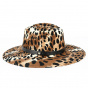 Fedora Layton Leopard Brown Hat - Brixton