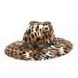 Brown Leopard Layton Fedora Hat - Brixton