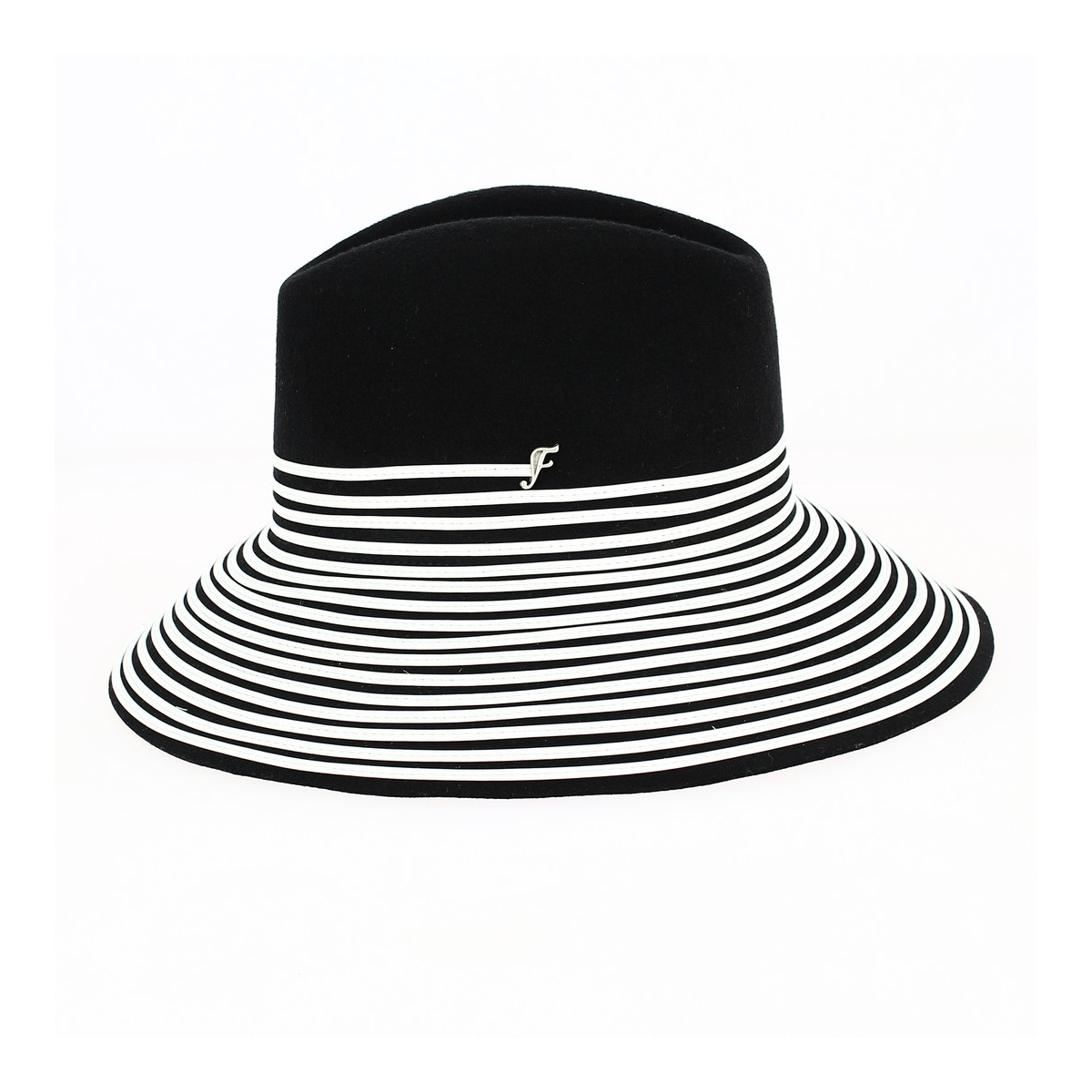 Hut Fedora Spirale Filz Wolle Schwarz - Fléchet Reference : 13266 ...