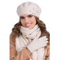 Women's Palata Wool Beret Beige - Traclet