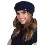 Women's Beret Palata Navy Wool - Traclet