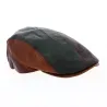 Casquette plate cuir multicolore - Traclet