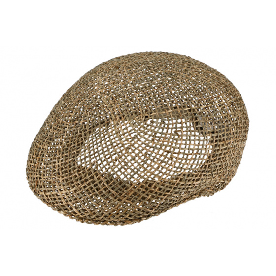 Cambered openwork straw cap - Traclet