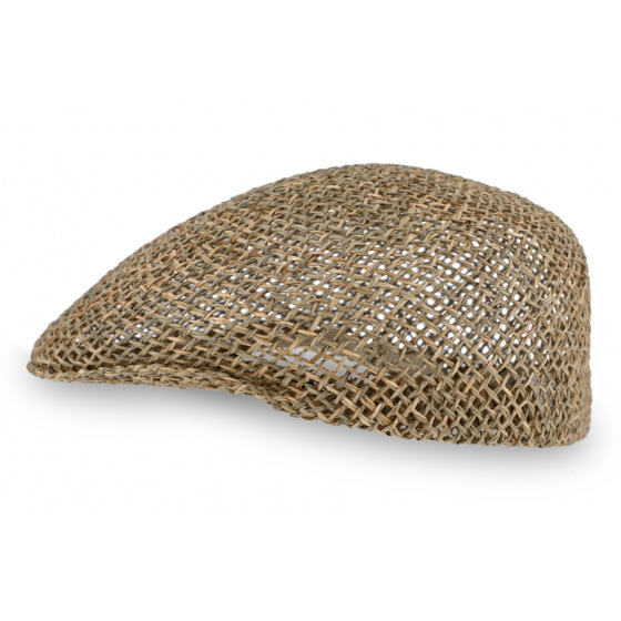 Domed Openwork Straw Cap - Traclet