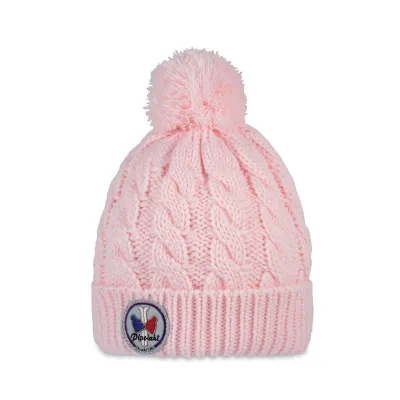 Kids Pom-pom Beanie Alpina Old Pink - Pipolaki - Traclet Hat Shop Reference: 7211 | Traclet Hat Shop