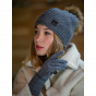 Grey Jade Pompom Beanie - Pipolaki