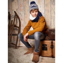 Children's Neck Warmer Iloni Navy - Pipolaki