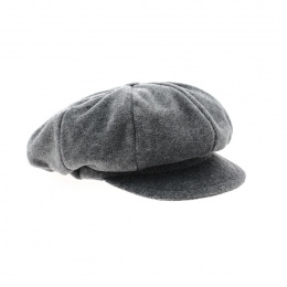 Casquette gavroche polaire gris clair