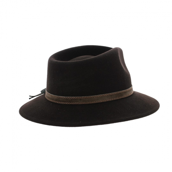 Chapeau fedora Luca dark brown Chapeau fedora Luca dark brown