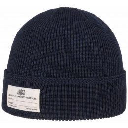Navy Merino Beanie - Stetson