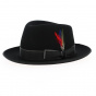 Fedora Woolfelt hat black - Stetson